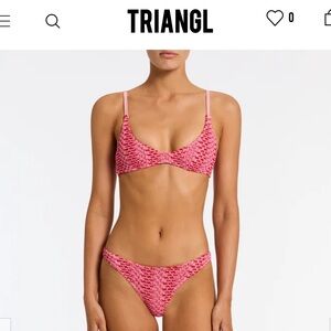 TRIANGL Maia Alina Bikini Top | size S+